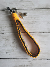 Load image into Gallery viewer, Ohio Macrame Wristlet Keychains
